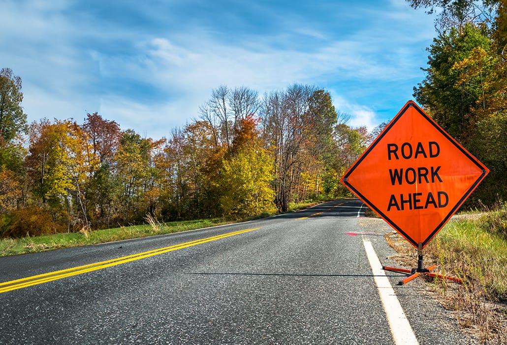 A road sign indicating 